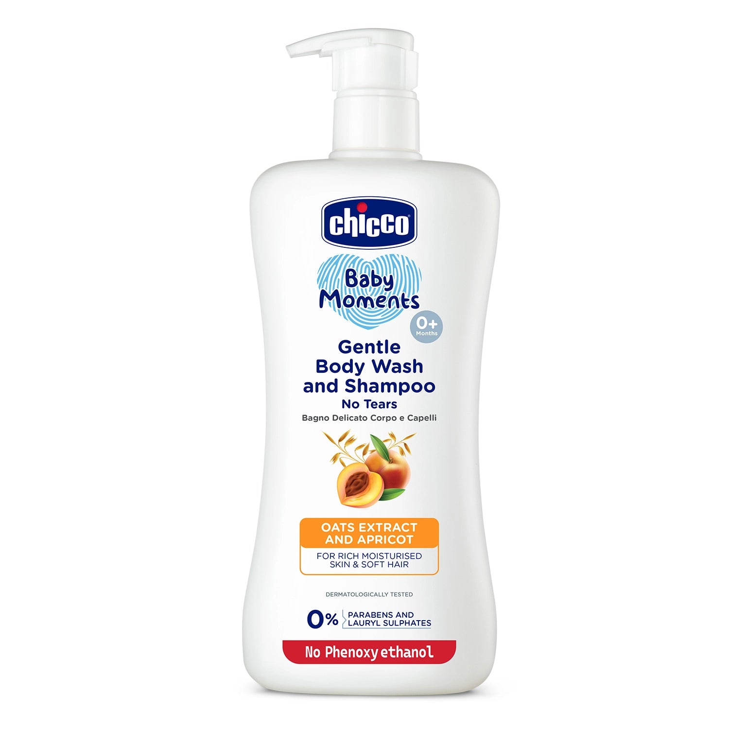 Chicco Baby Moments Gentle Body Wash & Shampoo (500 ml)