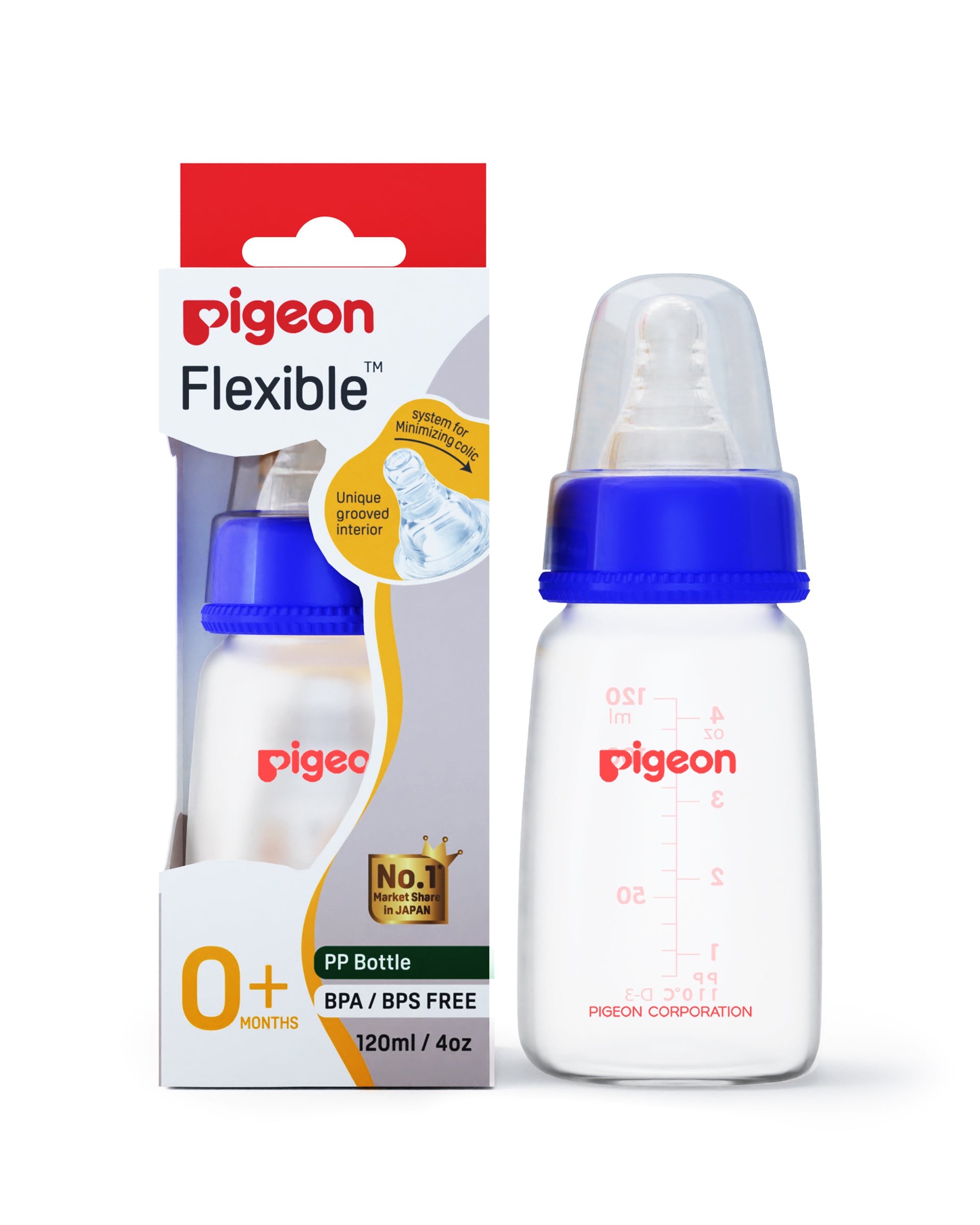 Pigeon Peristaltic Nursing Bottle (120 ml)